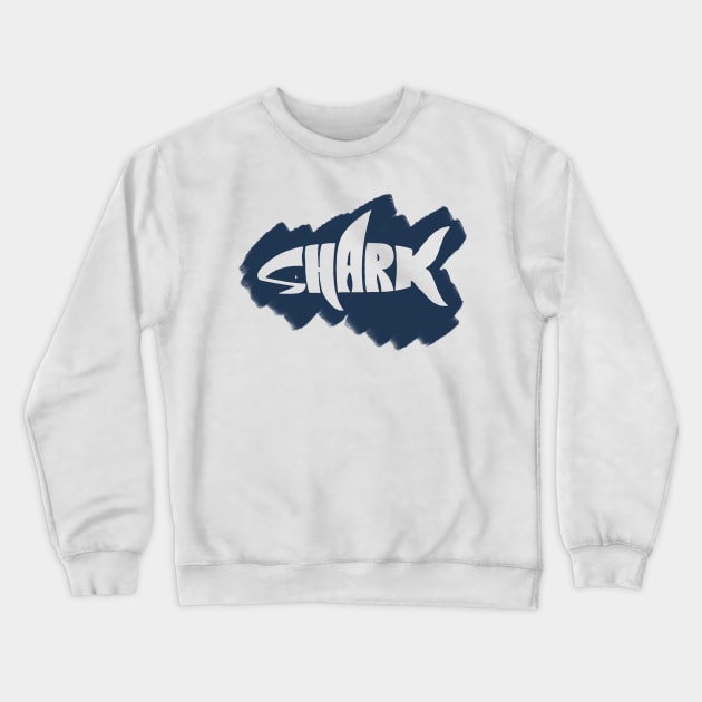 Shark Crewneck Sweatshirt by NitArtCafe